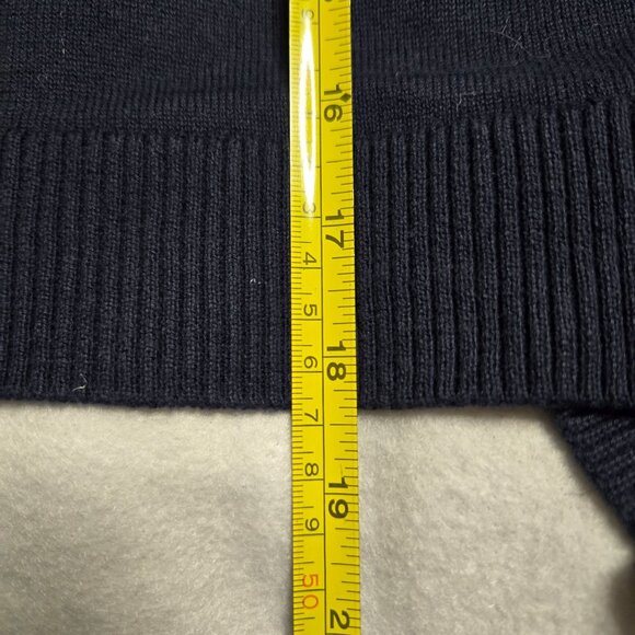 Girls Navy Blue Ruffle Front Cardigan Sweater M 5/6 By The Childrens Place - Picture 6 of 6